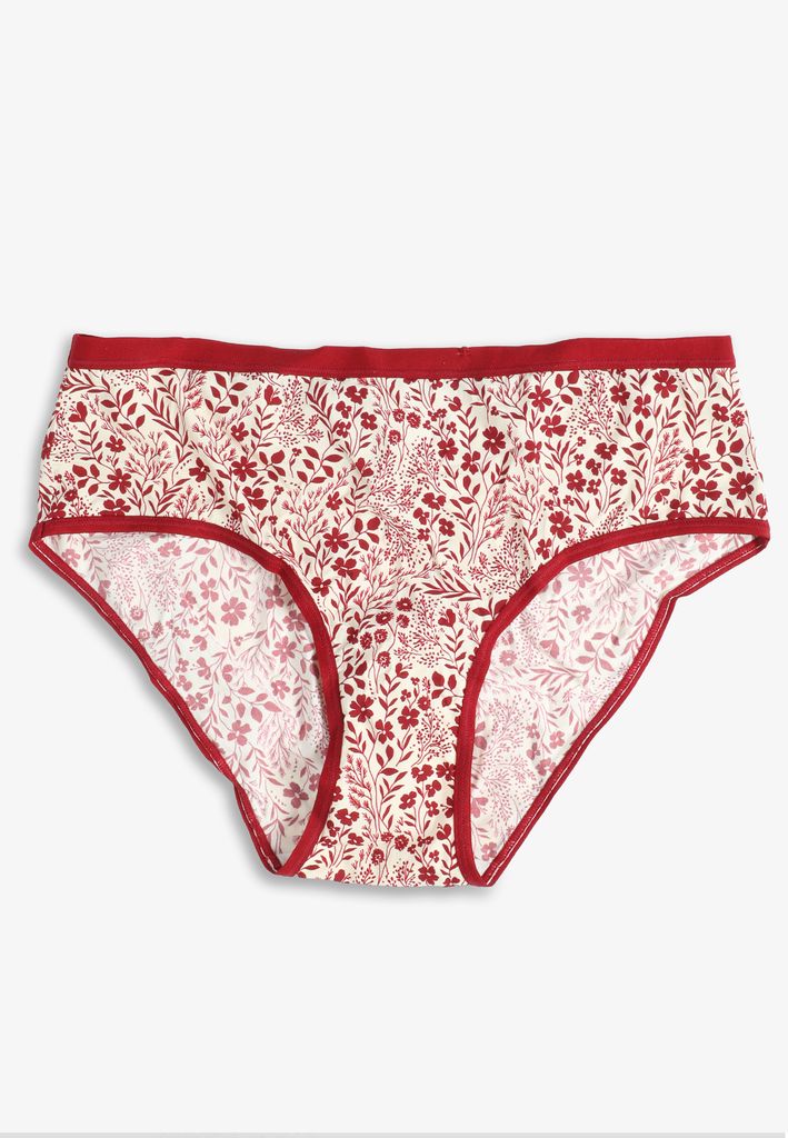 True Stretch Jersey Red Floral Hipster Panty