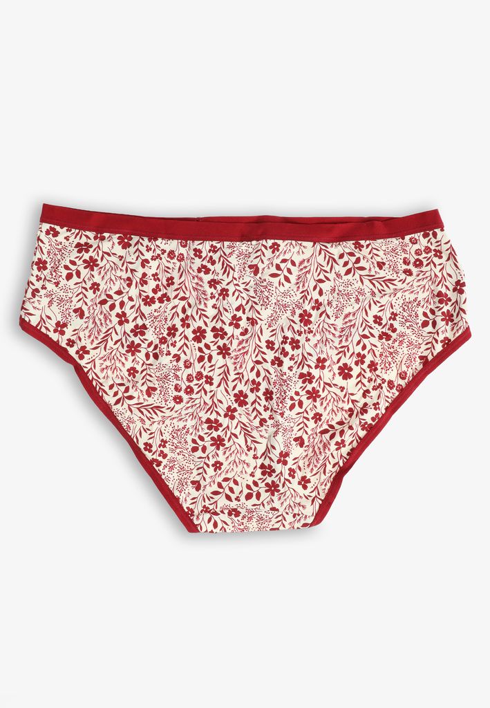 True Stretch Jersey Red Floral Hipster Panty - Image 2