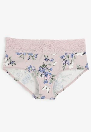 Simply Comfy Cotton Watercolor Floral Boybrief Panty