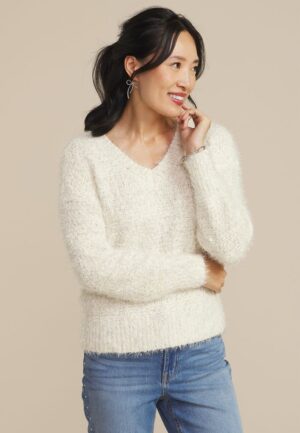 Tinsel V Neck Sweater
