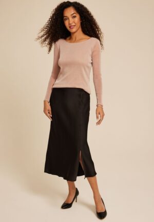 Studio Y Shimmer Mesh Long Sleeve Tee