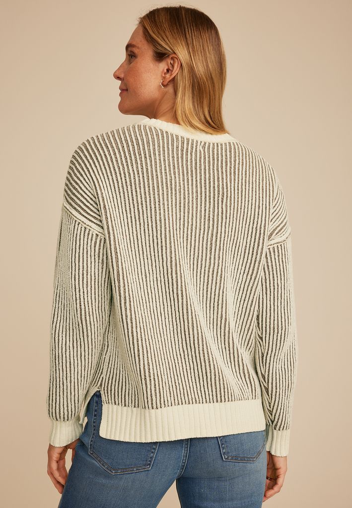 Striped Plaited Sweater - Image 2
