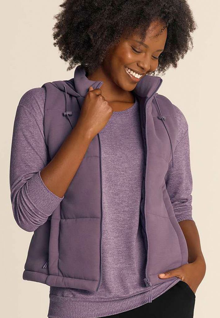 Scuba Knit Hooded Vest