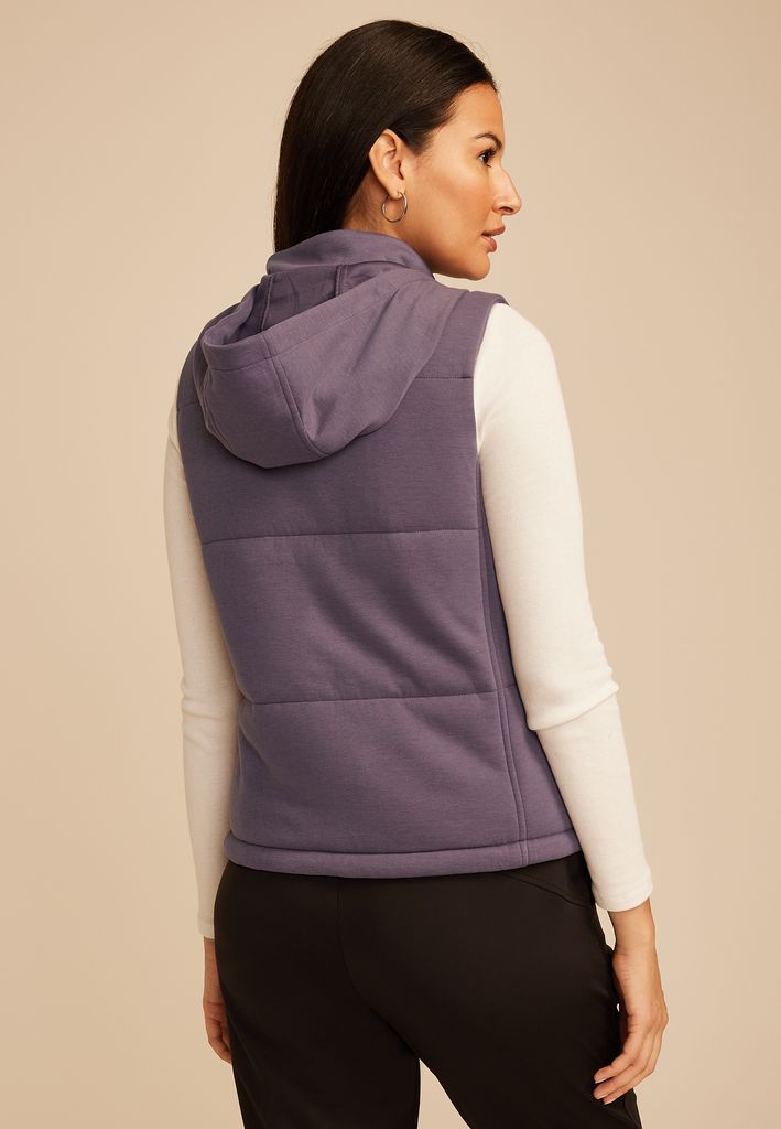 Scuba Knit Hooded Vest - Image 2
