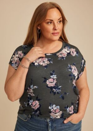 Plus Size 24/7 Floral Clara Tee