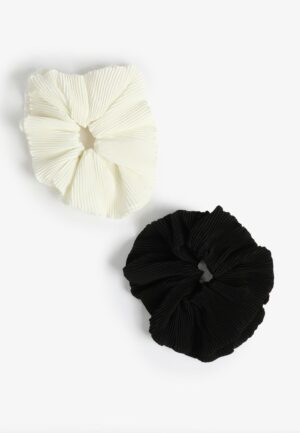 2 Pack Ribbed Scrunchies