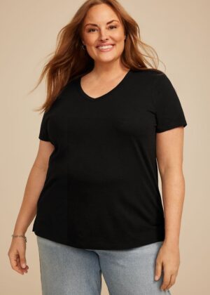 Plus Size 24/7 Dawson V Neck Tee