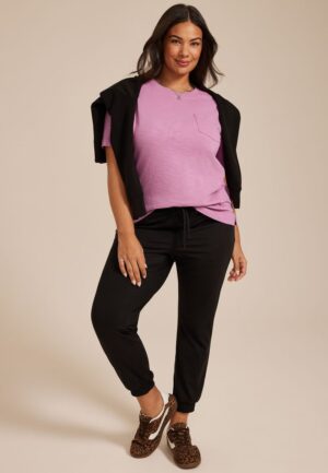 Plus Size 24/7 Cotton Pocket Tee