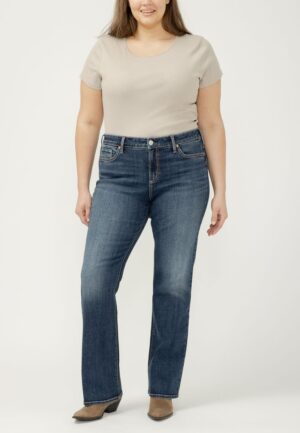 Plus Size Silver Jeans Co.&reg; Elyse Curvy Mid Rise Bootcut Jean